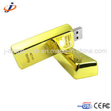 Custom Logo Gold Silver Coin Forma Metal USB Flash Memory